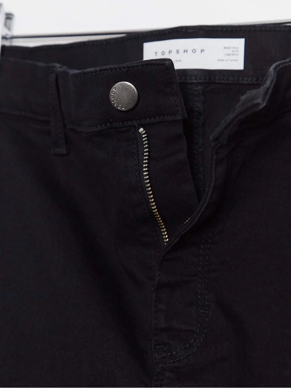 Topshop Super Ripped Joni Jeans in Black